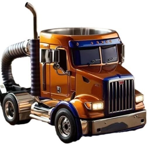 Durable Handcrafted Semi-Truck Coffee Mug – Perfect Gift for Truck Lovers and Families - Image 3