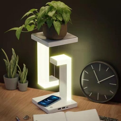 Modern Floating Table Lamp: Creative Wireless Smartphone Charging & Balance Feature - Image 5