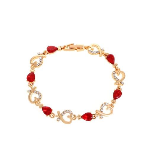 Heart-Inspired Hollow Bracelet with Rhinestone Elegance - Image 10