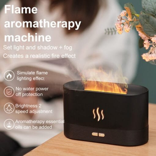 Fire Flame Ultrasonic Humidifier & Aroma Diffuser - Image 2