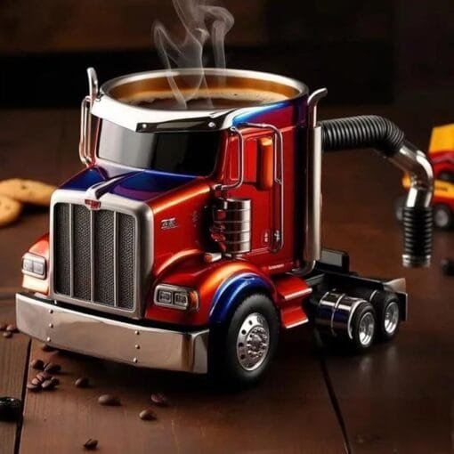 Durable Handcrafted Semi-Truck Coffee Mug – Perfect Gift for Truck Lovers and Families - Image 6