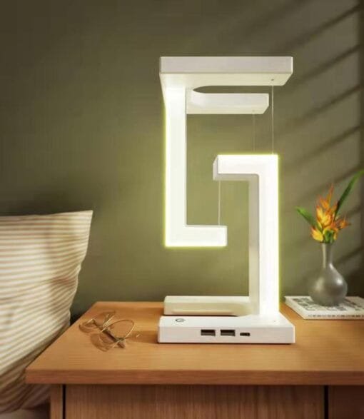 Modern Floating Table Lamp: Creative Wireless Smartphone Charging & Balance Feature - Image 3