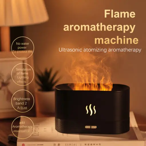 Fire Flame Ultrasonic Humidifier & Aroma Diffuser - Image 7