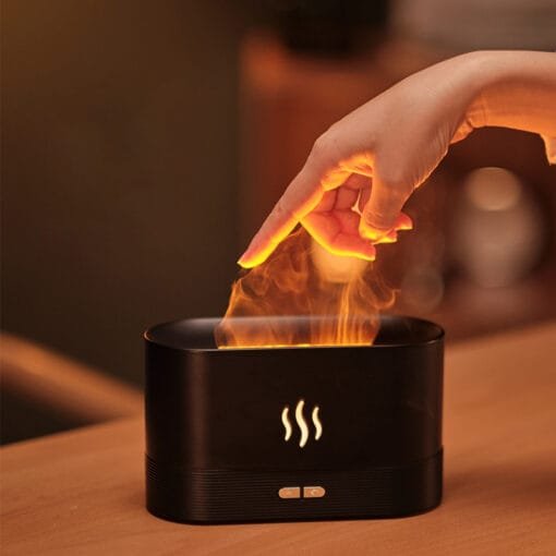 Fire Flame Ultrasonic Humidifier & Aroma Diffuser