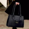 Creeper Fancy Women Black Faux Leather/Leatherette Handbags