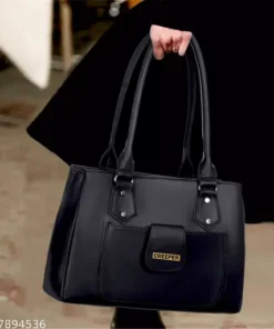 Creeper Fancy Women Black Faux Leather/Leatherette Handbags