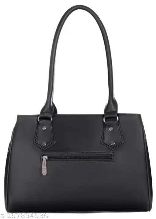 Creeper Fancy Women Black Faux Leather/Leatherette Handbags - Image 3