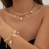 Ancient Stacked Double-layer Pearl Necklace Women