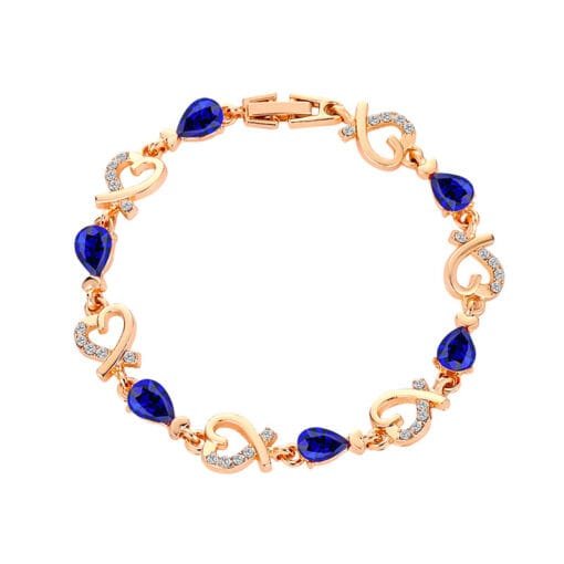 Heart-Inspired Hollow Bracelet with Rhinestone Elegance - Image 4