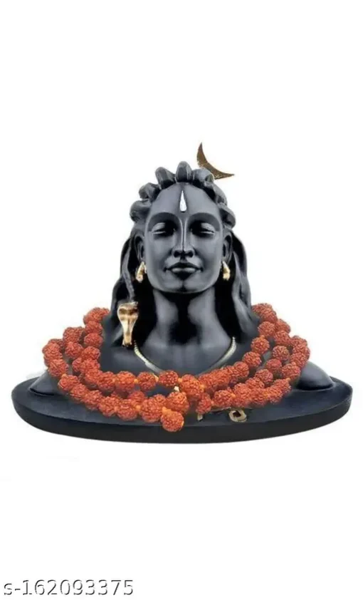 Adiyogi Statue with Rudraksha Mala for Car Dash Board - Image 3
