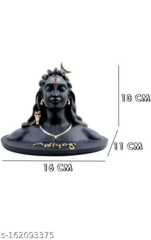 Adiyogi Statue with Rudraksha Mala for Car Dash Board - Image 4