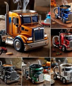 Durable Handcrafted Semi-Truck Coffee Mug – Perfect Gift for Truck Lovers and Families