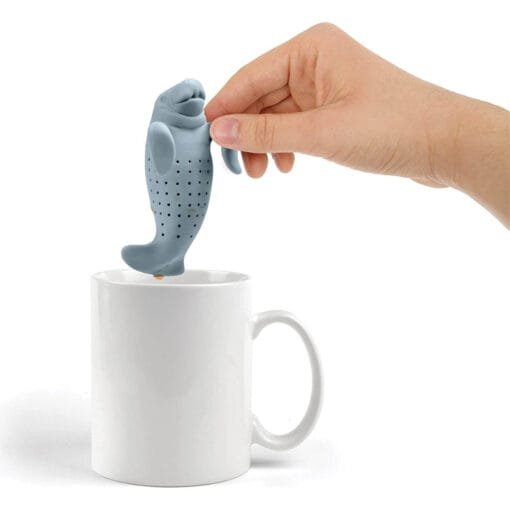 Playful Dolphin Silicone Tea Bag Filter & Strainer Set - Dive into Flavor! - Image 4