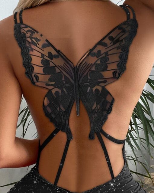 Women's Fashion Personality Hollow Out Butterfly Dress - Image 6