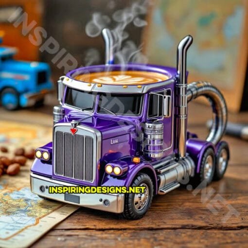 Durable Handcrafted Semi-Truck Coffee Mug – Perfect Gift for Truck Lovers and Families - Image 7