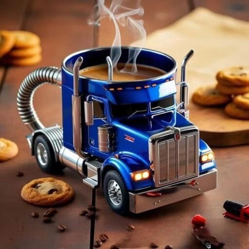 Durable Handcrafted Semi-Truck Coffee Mug – Perfect Gift for Truck Lovers and Families - Image 5