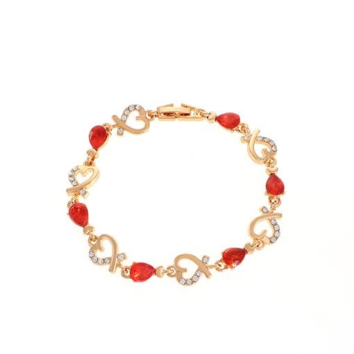 Heart-Inspired Hollow Bracelet with Rhinestone Elegance - Image 9
