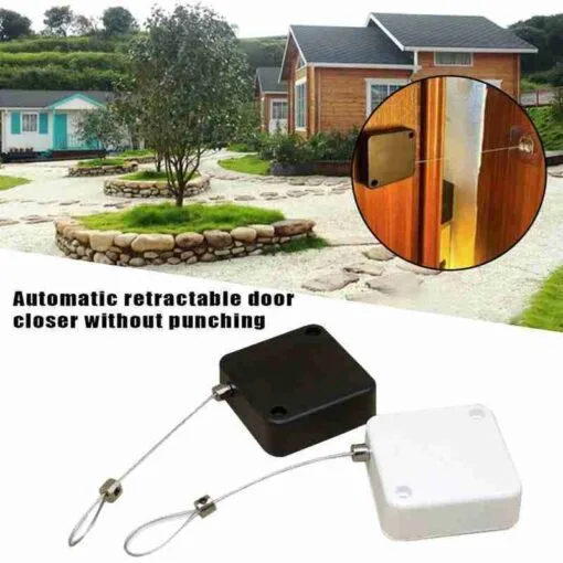 Automatic Door Closer Punch-Free Soft Close Door Closers For Sliding Door Glass Door 500g-1000g Tension Closing Device - Image 8