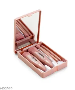 Minara Makeup Brush Applicator Set of 5 with Mirror