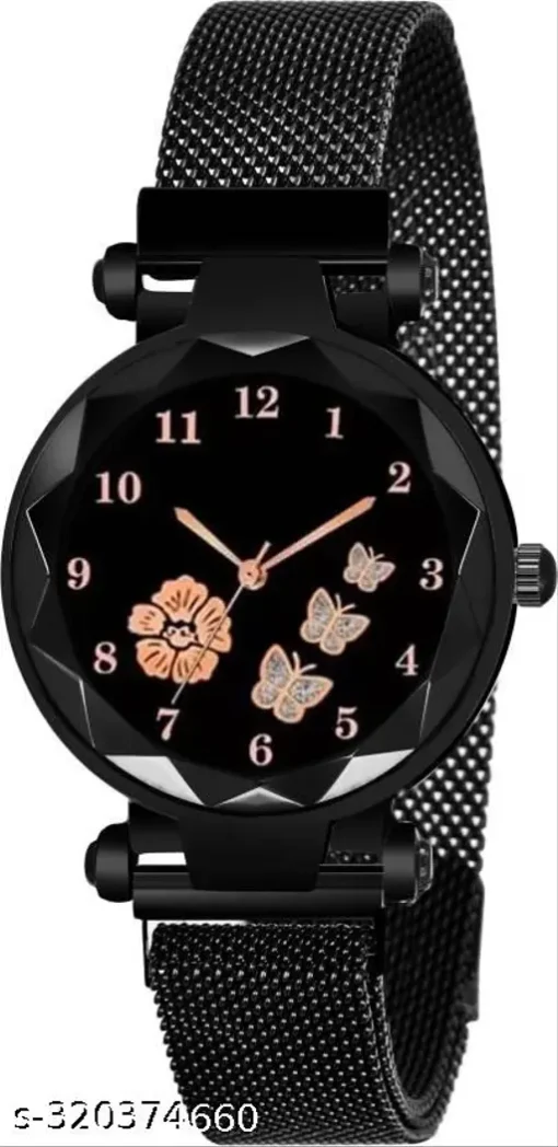 Flowered Dial Megnet Watch for Womens and Girls Combo Pack of 2 - Image 4
