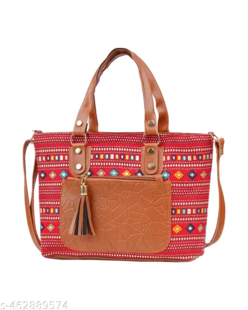 Tote Bag with Cute Zip-Top Inside Pocket & Stylish Digital Print - Image 7